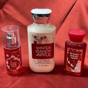 Bath and Body Works Winter Candy Apple Bundle